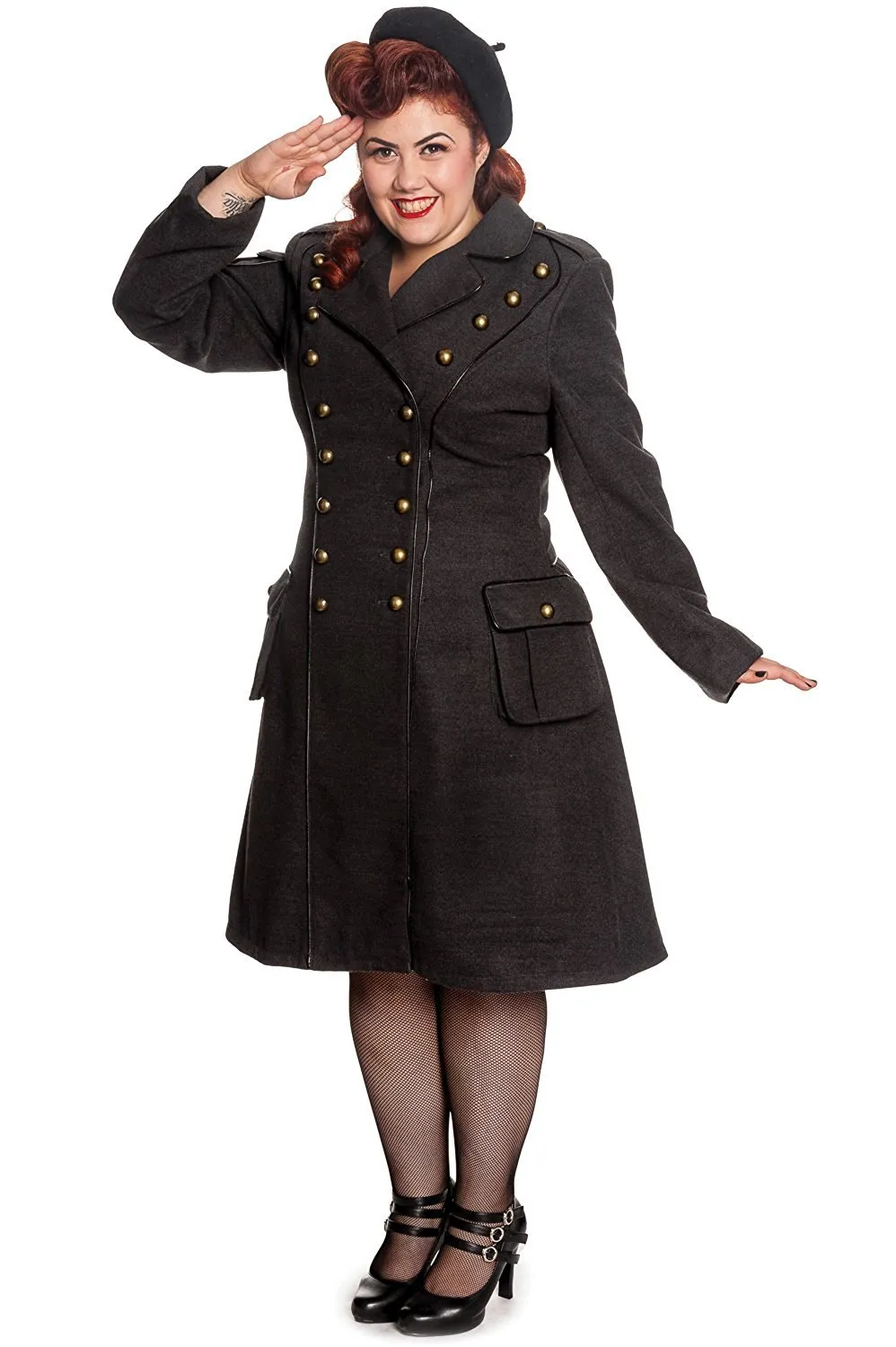 Hell Bunny Victorian Steampunk Military Corset " Imma" Coat