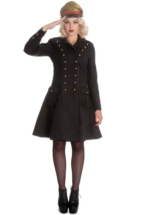 Hell Bunny Victorian Steampunk Military Corset " Imma" Coat