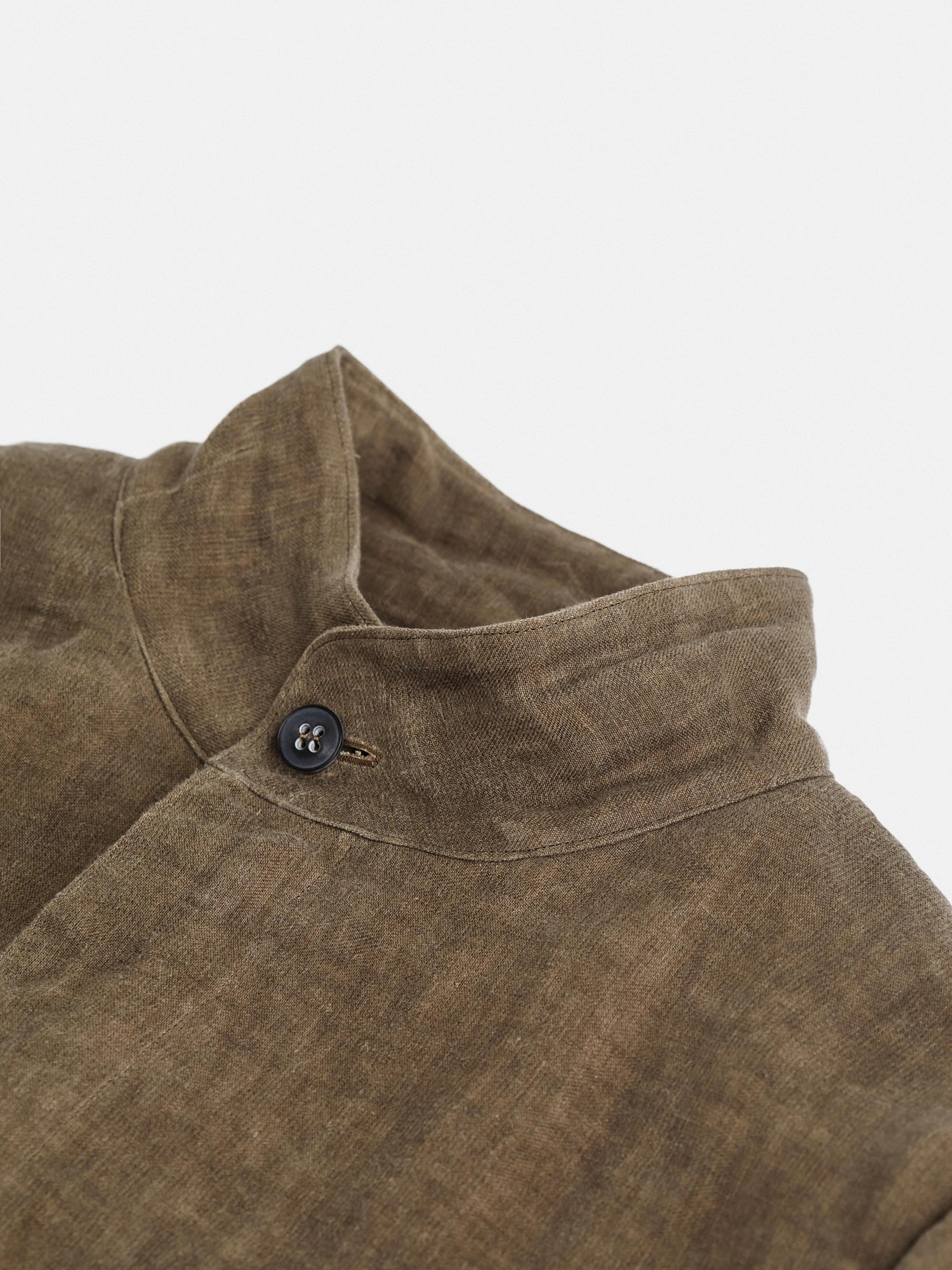 Oiled linen belted Jacket