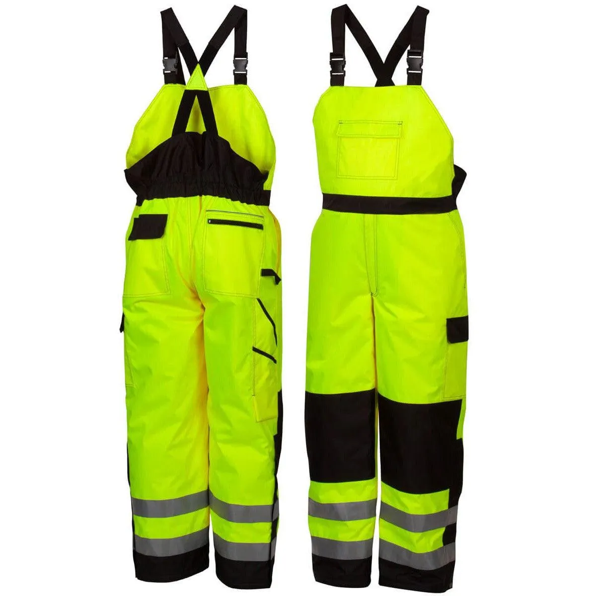 Pyramex RWB4610 Type R Class E Hi-Vis Lime Winter Bib