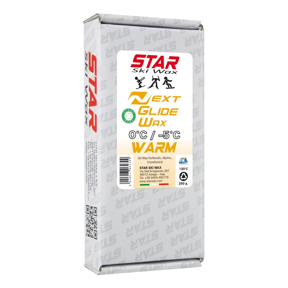 STAR NEXT WARM Fluoro-Free Racing Melt Wax (0C/-5C)