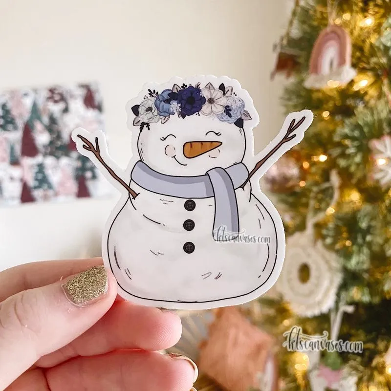 Winter Snowman Sticker