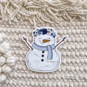 Winter Snowman Sticker