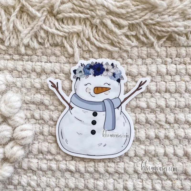 Winter Snowman Sticker